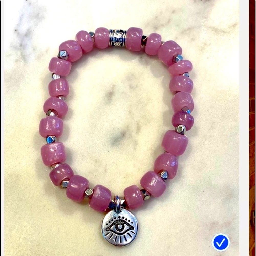 Opal/evil eye bracelet